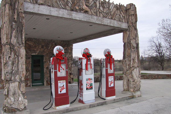 Wacky Roadside Attractions: Petrified Gas Station