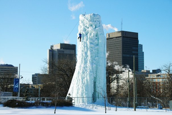 Winnipeg Outdoor Fun: Ice Climbing Tower