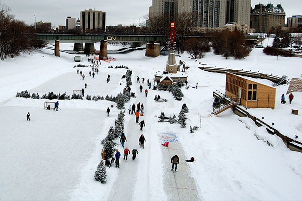 Winter in Winnipeg: Skating on the Red River Trail