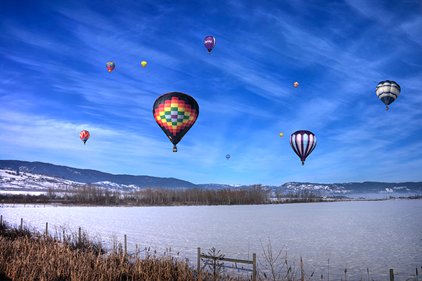 Hot Air Balloon Fiesta in Vernon, British Columbia