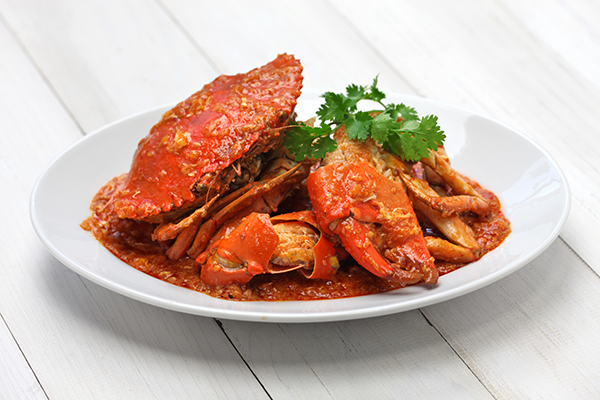 Singapore food: Chili Crab